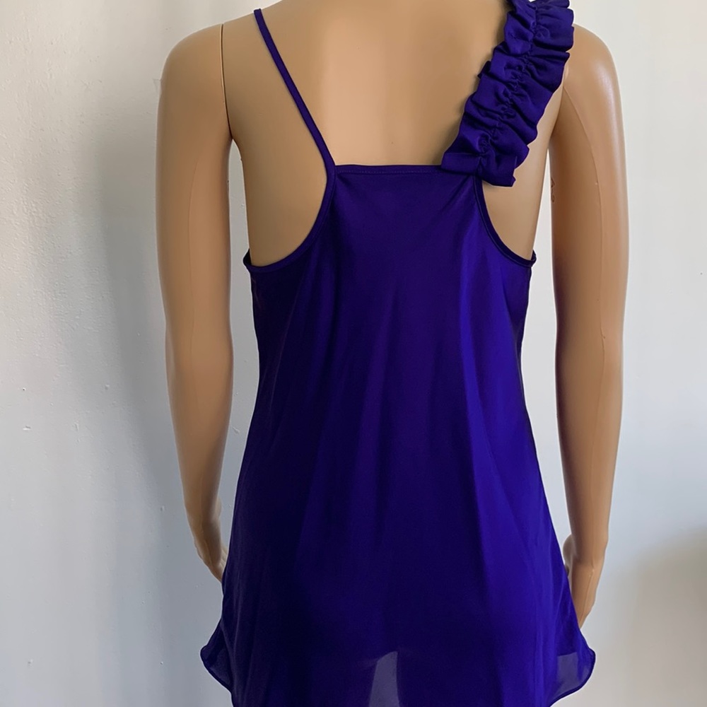 Express New Without Tags Asymmetrical Ruffle Top - image 4